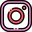 Icon Instagram bunt